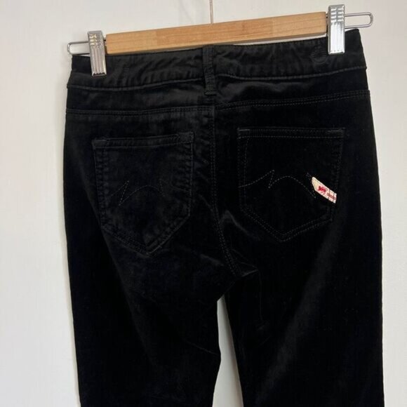 Brand New Parasuco Women's 25 Black Velvet Sofia Fit Mid Low Rise y2k Jeans - Picture 2 of 16